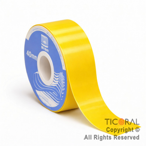 CINTA LISA 40 MM X 25 MTS AMARILLA